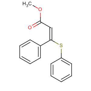 2-Propenoic acid, 3-phenyl-3-(phenylthio)-, methyl ester, (E)-