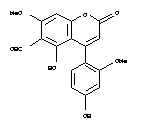 5-Hydroxy-4-(4-hydroxy-2-methoxyphenyl)-7-methoxy-2-oxo-2H-1-benzopyran-6-carbaldehyde