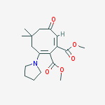 Dimethyl (1e,2z)-5,5-dimethyl-7-oxo-3-pyrrolidin-1-ylcycloocta-2,8-diene-1,2-dicarboxylate