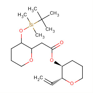 2H-Pyran-2-acetic acid,3-[[(1,1-dimethylethyl)dimethylsilyl]oxy]tetrahydro-,(2S,3R)-2-ethenyltetrahydro-2H-pyran-3-yl ester, (2R,3S)-
