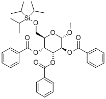 Methyl-6-O-(triisopropylsilyl)-2,3,4-tri-O-benzoyl-α-D-glucopyranoside