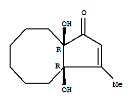 1H-Cyclopentacycloocten-1-one,3a,4,5,6,7,8,9,9a-octahydro-3a,9a-dihydroxy-3-methyl-, (3aR,9aR)-rel-