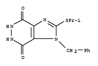 1-benzyl-2-(propan-2-ylsulfanyl)-5,6-dihydro-1H-imidazo[4,5-d]pyridazine-4,7-dione