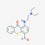 1-{[2-(diethylamino)ethyl]amino}-9-oxo-9H-thioxanthene-4-carbaldehyde