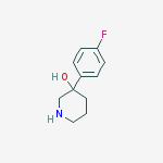 3-(4-Fluorophenyl)-3-piperidinol hydrochloride (1:1)