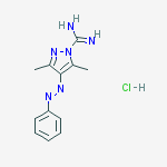 3,5-dimethyl-4-phenyldiazenylpyrazole-1-carboximidamide;hydrochloride