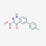 4-Oxo-6-(p-tolyl)-1,4-dihydrocinnoline-3-carboxylic acid