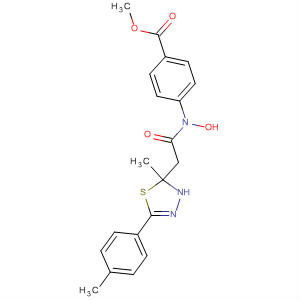 Benzoic acid,4-[[[2,3-dihydro-2-methyl-5-(4-methylphenyl)-1,3,4-thiadiazol-2-yl]acetyl]hydroxyamino]-, methyl ester