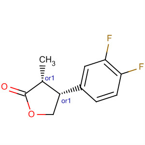 2(3H)-Furanone, 4-(3,4-difluorophenyl)dihydro-3-methyl-, (3R,4R)-rel-