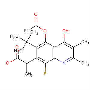 4-Quinolinol, 6-(1,1-dimethylethyl)-8-fluoro-2,3-dimethyl-, propanoate(ester)