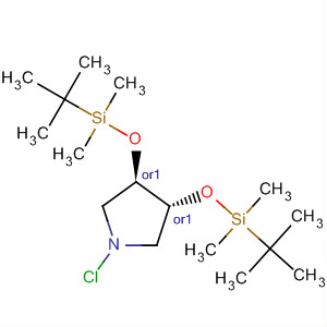 Pyrrolidine, 1-chloro-3,4-bis[[(1,1-dimethylethyl)dimethylsilyl]oxy]-,(3R,4R)-rel-