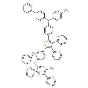 [1,1'-Biphenyl]-4-amine,N-[4-[5-[4-[[1,1'-biphenyl]-4-yl(4-methylphenyl)amino]phenyl]-3,4-diphenyl-2-thienyl]phenyl]-2-methyl-N-(2-methyl[1,1'-biphenyl]-4-yl)-