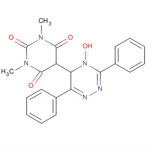 2,4,6(1H,3H,5H)-Pyrimidinetrione,5-(4,5-dihydro-4-hydroxy-3,6-diphenyl-1,2,4-triazin-5-yl)-1,3-dimethyl-