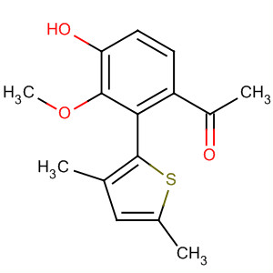 Ethanone, 1-[2-(3,5-dimethyl-2-thienyl)-4-hydroxy-3-methoxyphenyl]-