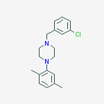 1-[(3-chlorophenyl)methyl]-4-(2,5-dimethylphenyl)piperazine