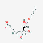 (z)-7-[(2r)-2-[(e,3r)-4-hexoxy-3-hydroxybut-1-enyl]-3,5-dihydroxycyclopentyl]hept-5-enoic Acid