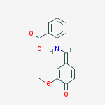 2-{[(3-methoxy-4-oxocyclohexa-2,5-dien-1-ylidene)methyl]amino}benzoic acid