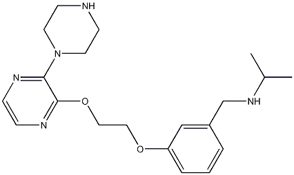 2-(1-Piperazinyl)-3-[2-[3-[(isopropylamino)methyl]phenoxy]ethoxy]pyrazine