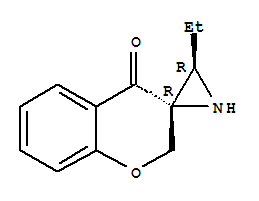 Spiro[aziridine-2,3'(2'H)-[4H]1]benzopyran]-4'-one,3-ethyl-, (2R,3R)-rel-