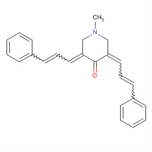 4-Piperidinone, 1-methyl-3,5-bis(3-phenyl-2-propenylidene)-