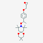 1,5-dioxa-9-azaspiro[5.5]undecane, 3,3,8,8,10,10-hexamethyl-9-[1-[4-(oxiranylmethoxy)phenyl]ethoxy]-