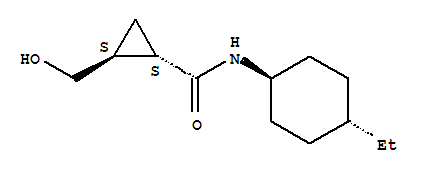 CYCLOPROPANECARBOXAMIDE,N-(TRANS-4-ETHYLCYCLOHEXYL)-2-(HYDROXYMETHYL)-,(1R,2R)-REL-