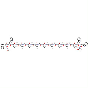 L-Alaninamide,N-acetylglycyl-L-tryptophyl-L-tryptophyl-L-leucyl-L-alanyl-L-leucyl-L-alanyl-L-leucyl-L-alanyl-L-leucyl-L-alanyl-L-leucyl-L-alanyl-L-leucyl-L-alanyl-L-leucyl-L-alanyl-L-leucyl-L-alanyl-L-leucyl-L-tryptophyl-L-tryptophyl-