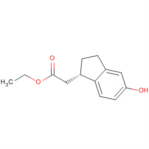 1H-Indene-1-acetic acid, 2,3-dihydro-5-hydroxy-, ethyl ester, (1S)-