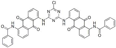 N,N-[(6-chloro-1,3,5-triazine-2,4-diyl)bis[imino(9,10-dihydro-9,10-dioxoanthracene-5,1-diyl)]]bis(benzamide)