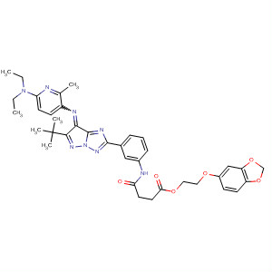 Butanoic acid,4-[[3-[7-[[6-(diethylamino)-2-methyl-3-pyridinyl]imino]-6-(1,1-dimethylethyl)-7H-pyrazolo[1,5-b][1,2,4]triazol-2-yl]phenyl]amino]-4-oxo-,2-(1,3-benzodioxol-5-yloxy)ethyl ester
