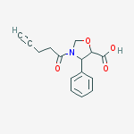 5-Oxazolidinecarboxylic acid, 3-(1-oxo-4-pentynyl)-4-phenyl-
