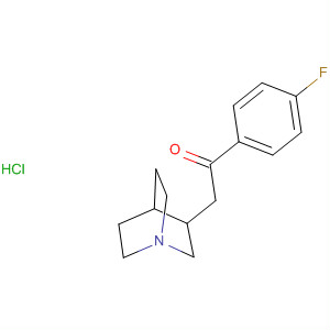 Ethanone, 2-(1-azabicyclo[2.2.2]oct-3-yl)-1-(4-fluorophenyl)-,hydrochloride
