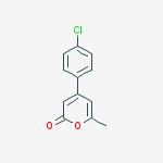 2H-Pyran-2-one, 4-(4-chlorophenyl)-6-methyl-