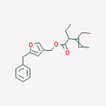 3-Pentenoic acid, 2,3-diethyl-, [5-(phenylmethyl)-3-furanyl]methyl ester