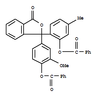 1(3H)-Isobenzofuranone,3-[4-(benzoyloxy)-3-methoxyphenyl]-3-[2-(benzoyloxy)-4-methylphenyl]-
