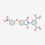 1,3-benzenedicarboxylic acid, 5-[1,3-dihydro-5-(3-nitrophenoxy)-1,3-dioxo-2H-isoindol-2-yl]-