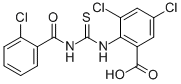 3,5-DICHLORO-2-[[[(2-CHLOROBENZOYL)AMINO]THIOXOMETHYL]AMINO]-BENZOIC ACID