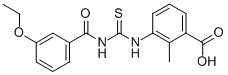 3-[[[(3-ETHOXYBENZOYL)AMINO]THIOXOMETHYL]AMINO]-2-METHYL-BENZOIC ACID