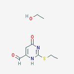 2-(ethylsulfanyl)-6-oxo-3,6-dihydropyrimidine-4-carbaldehyde - ethanol (1:1)