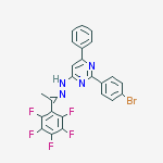 2-(4-bromophenyl)-4-{(2e)-2-[1-(pentafluorophenyl)ethylidene]hydr Azino}-6-phenylpyrimidine