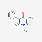 4,6(1H,5H)-Pyrimidinedione, 1,3-diethyldihydro-5-phenyl-2-thioxo-