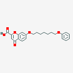 4H-1-Benzopyran-2-carboxylic acid, 4-oxo-7-[(7-phenoxyheptyl)oxy]-