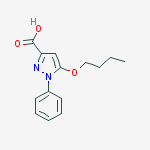 1H-Pyrazole-3-carboxylic acid, 5-butoxy-1-phenyl-