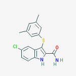 1H-Indole-2-carboxamide, 5-chloro-3-[(3,5-dimethylphenyl)thio]-