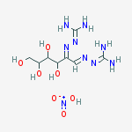 2-[[1-[(E)-(diaminomethylenehydrazono)methyl]-2,3,4,5-tetrahydroxy-pentylidene]amino]guanidine; dihydroxy-oxo-ammonium