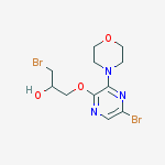 2-Propanol, 1-bromo-3-[[5-bromo-3-(4-morpholinyl)pyrazinyl]oxy]-
