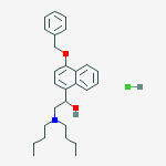 2-(dibutylamino)-1-(4-phenylmethoxynaphthalen-1-yl)ethanol;hydrochloride