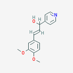 (2E)-3-(3,4-dimethoxyphenyl)-1-pyridin-4-ylprop-2-en-1-ol