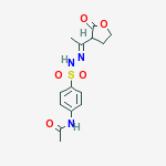 N-(4-(((2E)-2-(1-(2-OXOTETRAHYDROFURAN-3-YL)ETHYLIDENE)HYDRAZINYL)SULFONYL)PHENYL)ACETAMIDE