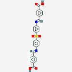 4,4'-{sulfonylbis[benzene-4,1-diylnitrilo(E)methylylidene]}dibenzoic acid